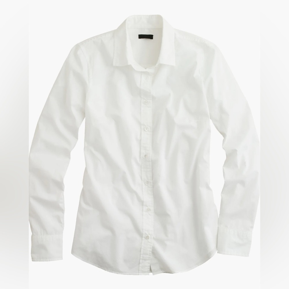 J. Crew boy shirt in classic white 4p